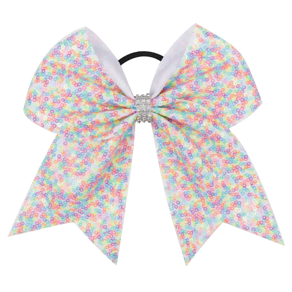 CN Cheer Bows for Girls Rainbow Sequin Hair Bows With Elastic Hair Band Cheerleading Ponytail Holder Hair Accessories
CN Cheer Bows for Girls Rainbow Sequin Hair Bows With Elastic Hair Band Cheerleading Ponytail Holder Hair Accessories