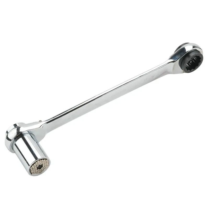 Multifunctional socket wrench ratchet wrench 17-19mm 8-19mm dual purpose multifunctional wrench
Multifunctional socket wrench ratchet wrench 17-19mm 8-19mm dual purpose multifunctional wrench