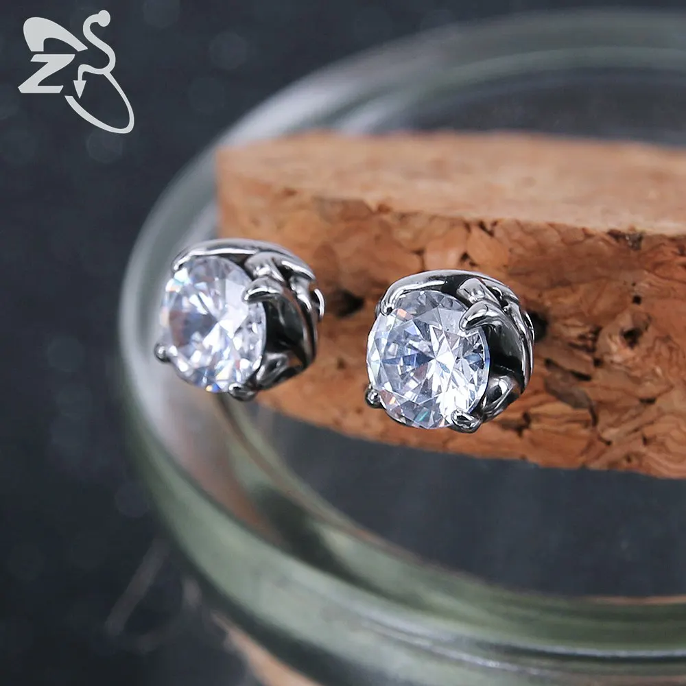 ZS Crystal Stud Earring for Women Men Round Ear Stud Earring Flower Earrings Stainless Steel pendientes Vintage boucle d'oreille
ZS Crystal Stud Earring for Women Men Round Ear Stud Earring Flower Earrings Stainless Steel pendientes Vintage boucle d'oreille