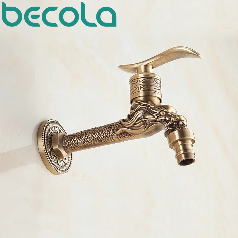 BECOLA бесплатная доставка, античный латунный резной кран в виде дракона, смеситель для стиральной машины, смеситель для улицы, смеситель для ш...
BECOLA бесплатная доставка, античный латунный резной кран в виде дракона, смеситель для стиральной машины, смеситель для улицы, смеситель для ш...