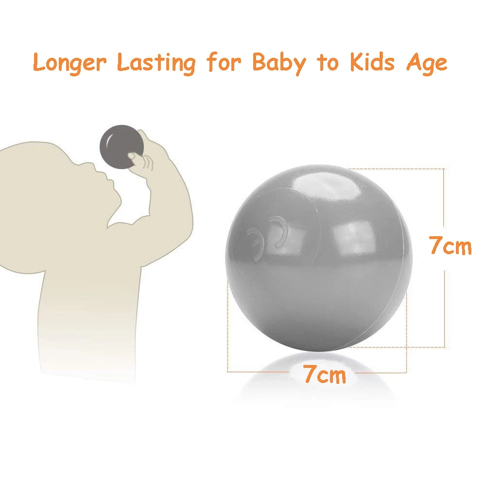 7cm Plastic Pit Balls - 50pcs Safe Eco-friendly Children Play Pool Ball Toy, Longer Lasting for Infant Baby Toddler Kids Age
7cm Plastic Pit Balls - 50pcs Safe Eco-friendly Children Play Pool Ball Toy, Longer Lasting for Infant Baby Toddler Kids Age