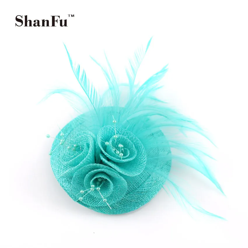 ShanFu Lady Sinamay Pillbox Hat with Bead Small Feather Fascinator Bridal Shower Hair Clip Wedding Tea Party SFB6670 96pcs/lot
ShanFu Lady Sinamay Pillbox Hat with Bead Small Feather Fascinator Bridal Shower Hair Clip Wedding Tea Party SFB6670 96pcs/lot