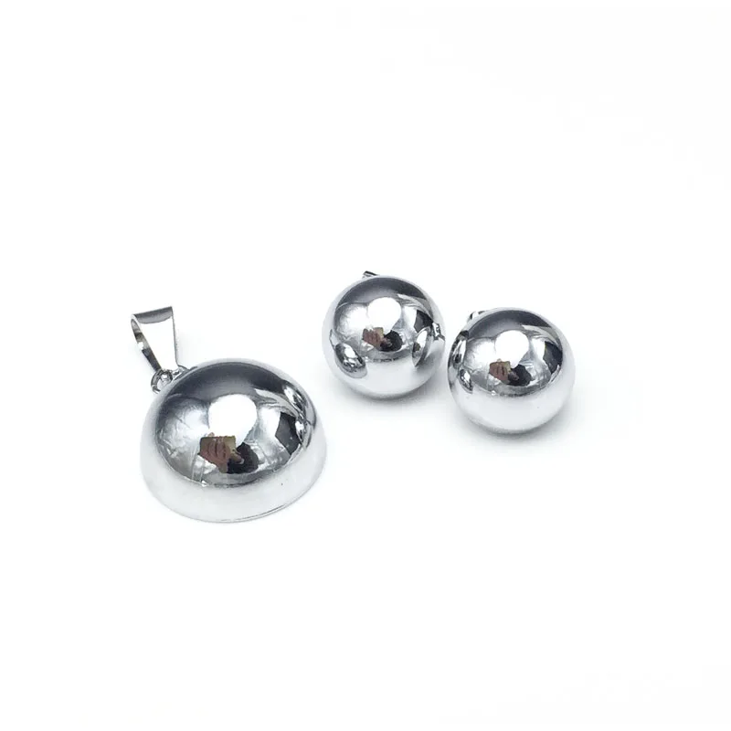 Stainless Steel Half Ball Statement Jewelry Sets Women Silver Plated Necklace Earrings Jewelry Set Fashion Jewerly Set
Stainless Steel Half Ball Statement Jewelry Sets Women Silver Plated Necklace Earrings Jewelry Set Fashion Jewerly Set