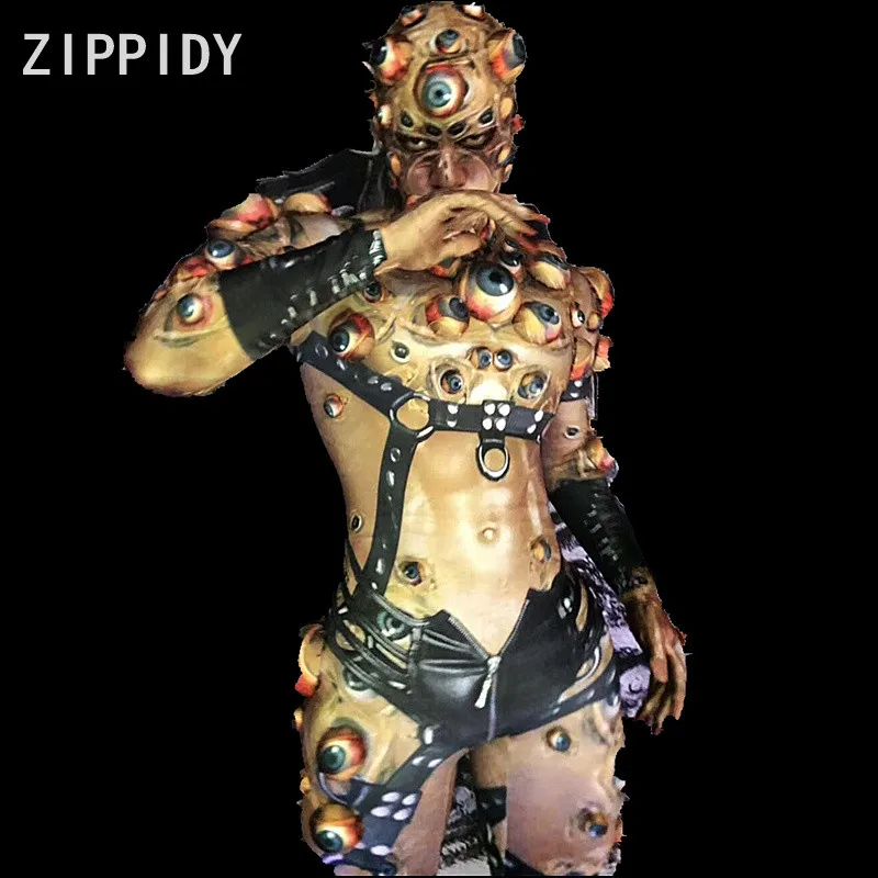 2018 Halloween Printed Big Eyeball Jumpsuit Evening Cosplay Women Or Men's Bodysuit Leggings Dance Singer Stretch Jumpsuit
2018 Halloween Printed Big Eyeball Jumpsuit Evening Cosplay Women Or Men's Bodysuit Leggings Dance Singer Stretch Jumpsuit