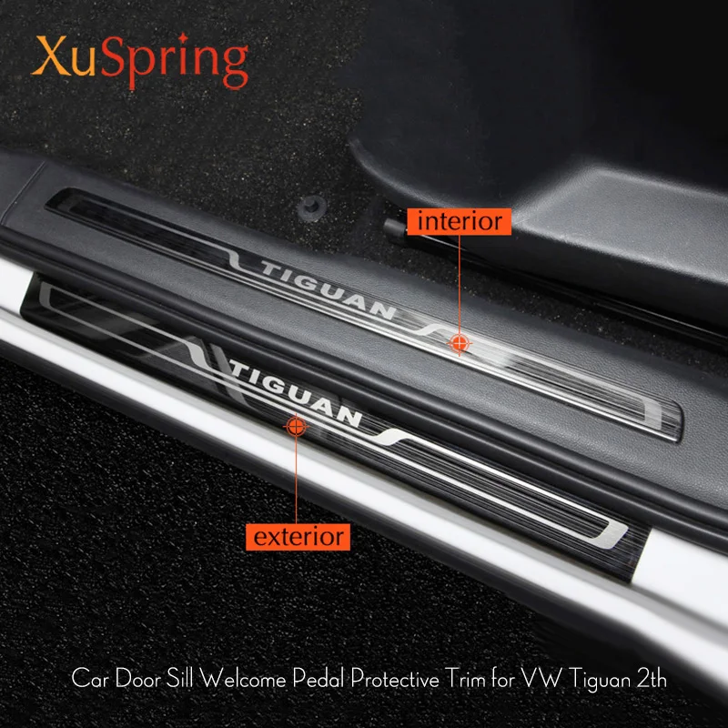 For 2016 2017 2018 VW Tiguan MK2 Europe version Car Scuff Plate Door Sill Trim Welcome Pedal Car accessories
For 2016 2017 2018 VW Tiguan MK2 Europe version Car Scuff Plate Door Sill Trim Welcome Pedal Car accessories