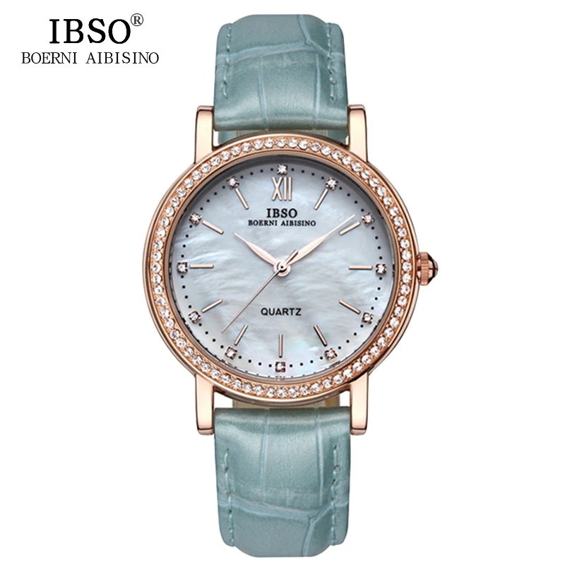 IBSO Brand Fashion Woman Watches Leather Strap Watch Women Luxury Crystal Diamond 2018 Quartz Wristwatches Montre Femme
IBSO Brand Fashion Woman Watches Leather Strap Watch Women Luxury Crystal Diamond 2018 Quartz Wristwatches Montre Femme