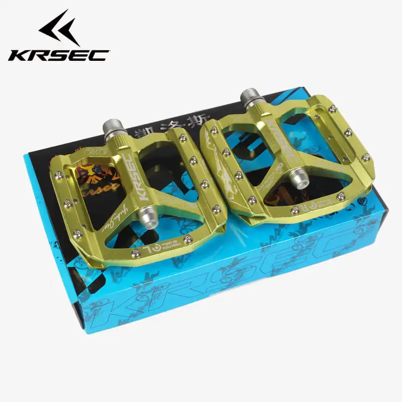 KRSEC Aluminum Alloy Sealed Bearing Bike Flat Pedals MTB BMX Mountain Road Bicycles Pedals Antiskid Mounting Caliber 14mm
KRSEC Aluminum Alloy Sealed Bearing Bike Flat Pedals MTB BMX Mountain Road Bicycles Pedals Antiskid Mounting Caliber 14mm