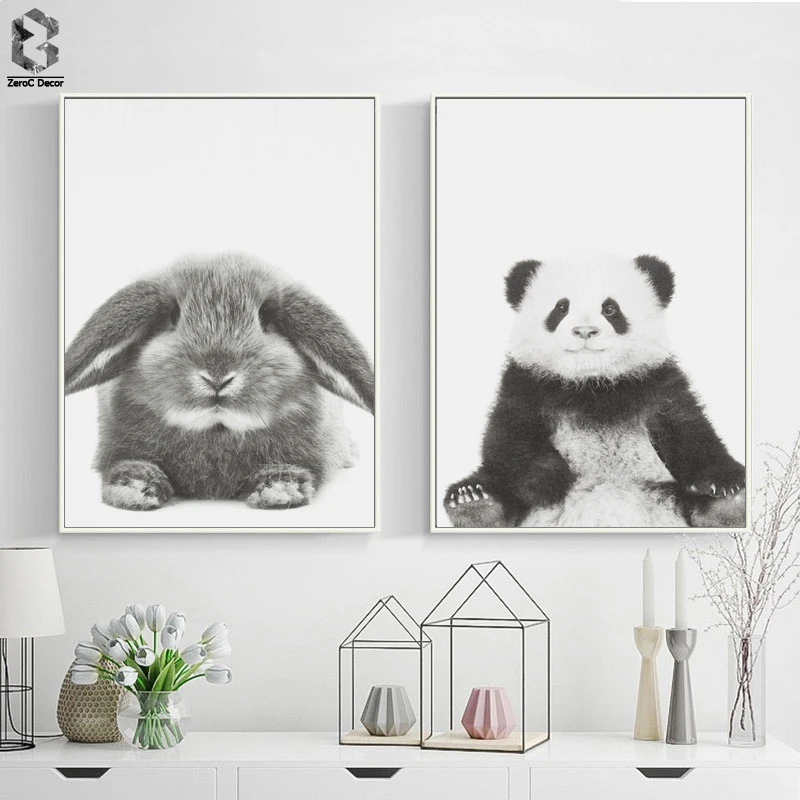 Cute Baby Animal Rabbit Canvas Art Print and Poster, Nursery Woodlands Panda Canvas Painting Nordic Wall Picture Home Decor
Cute Baby Animal Rabbit Canvas Art Print and Poster, Nursery Woodlands Panda Canvas Painting Nordic Wall Picture Home Decor