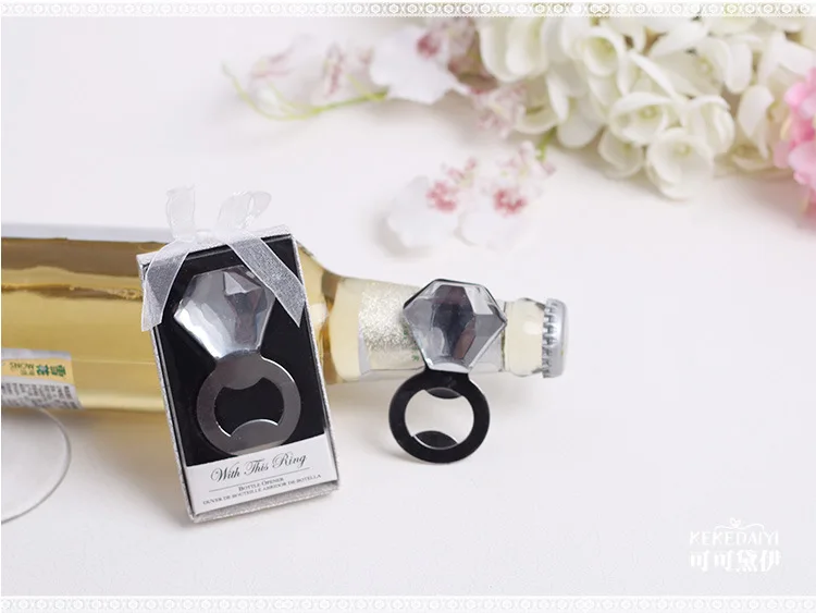 100 pcs Creative bottle opener married gift The wedding ring bottle opener the diamond ring bottle opener presents for guests
100 pcs Creative bottle opener married gift The wedding ring bottle opener the diamond ring bottle opener presents for guests
