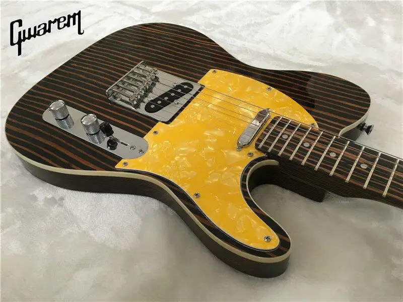 Электрогитара/гитара Gwarem luck star tele/zebravwood body/гитара в Китае|tele guitar|electric guitartele guitar body
