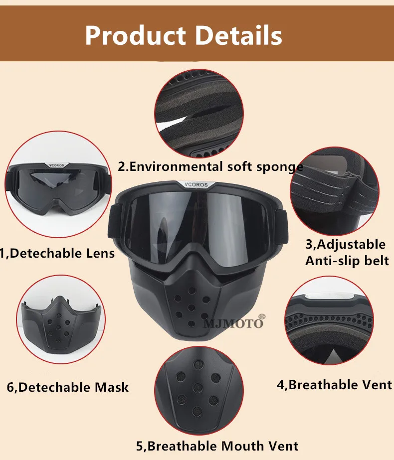 High Quality Motocross Goggles For Motorcycle Shark Helmet Glasses Retro Open Face Helmet Goggles Eyewears Protector Moto Cross
High Quality Motocross Goggles For Motorcycle Shark Helmet Glasses Retro Open Face Helmet Goggles Eyewears Protector Moto Cross