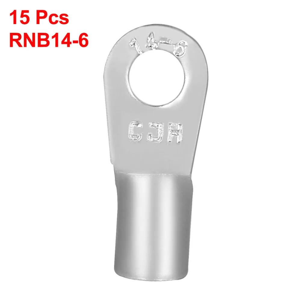 Uxcell RNB14-6 AWG6 Wire Electric Copper Cable Tube Lug Non-Insulated Terminal Connector Fit 10-16mm Wire 15PCS/lot
Uxcell RNB14-6 AWG6 Wire Electric Copper Cable Tube Lug Non-Insulated Terminal Connector Fit 10-16mm Wire 15PCS/lot
