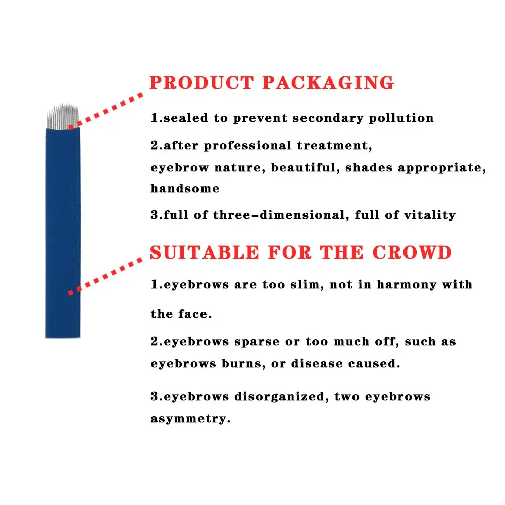 ATOMUS 50PCS 18/16 Pin 3D microblading Tattoo Needles U Shape tattoo Needles permanent makeup Eyebrow Manual Tattoo Pen Supply
ATOMUS 50PCS 18/16 Pin 3D microblading Tattoo Needles U Shape tattoo Needles permanent makeup Eyebrow Manual Tattoo Pen Supply
