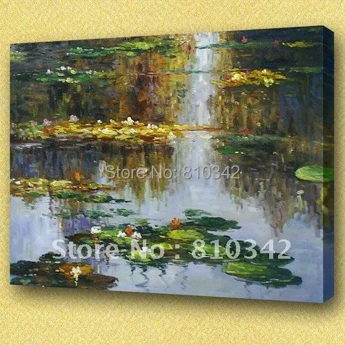 Handmade oil painting canvas art Claude Monet Water Lilies famous painting reproduction
Handmade oil painting canvas art Claude Monet Water Lilies famous painting reproduction