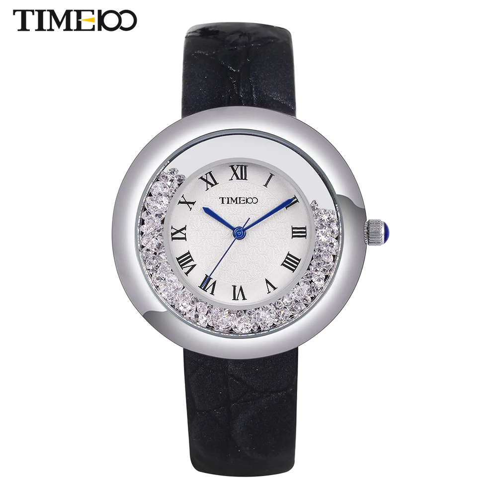 TIME100 Women's Quartz Watches Black Leather Strap Flowing Crystal Big Dial Roman Numeral Ladies Wrist Watches For Women
TIME100 Women's Quartz Watches Black Leather Strap Flowing Crystal Big Dial Roman Numeral Ladies Wrist Watches For Women