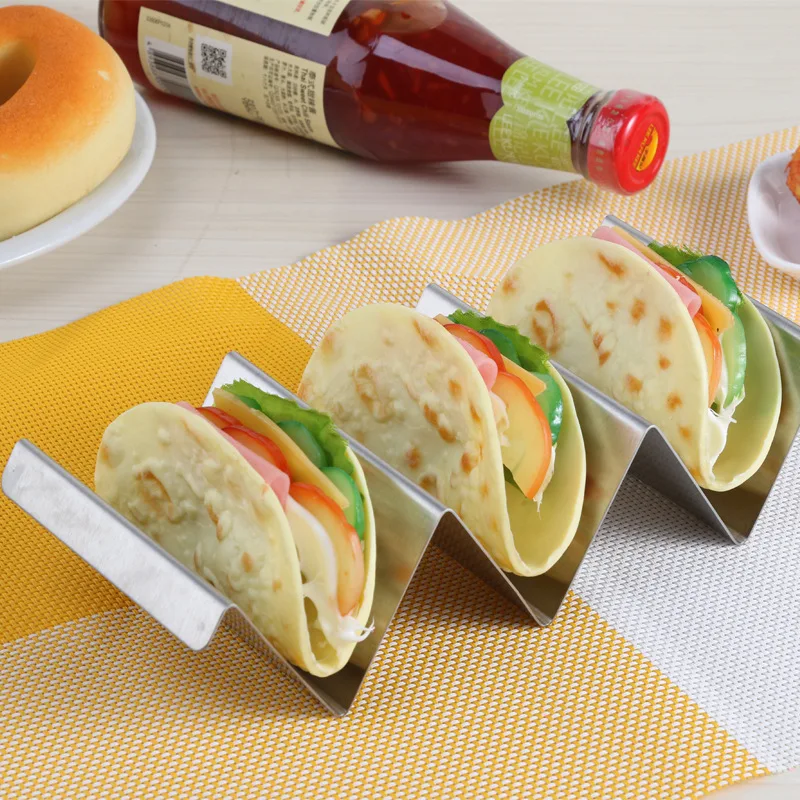 4pcs Roll over image to zoom in 4-Pack Stainless Steel Taco Holder SetMetal Taco Holders with Handles. Convenient Tac
4pcs Roll over image to zoom in 4-Pack Stainless Steel Taco Holder SetMetal Taco Holders with Handles. Convenient Tac