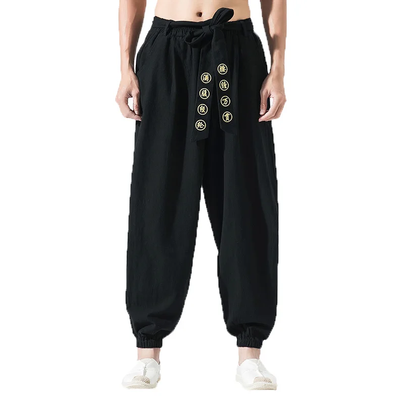 2022 Linen Harem Pants Mens Jogger Pants Men Retro Wide Leg Track Pants male hip hop streetwear Trousers pantalon hombre M-5XL
2022 Linen Harem Pants Mens Jogger Pants Men Retro Wide Leg Track Pants male hip hop streetwear Trousers pantalon hombre M-5XL