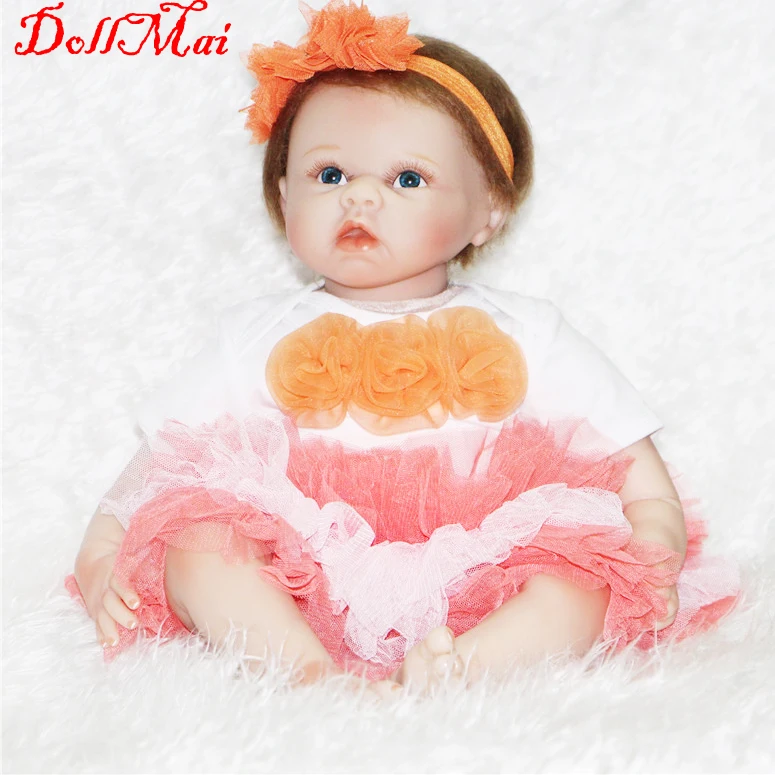Кукла DollMai reborn 22 дюймов силиконовая кукла-младенец реалистичные новорожденные дети куклы-игрушки для девочек подарок Bebe живой reborn bonecas
Кукла DollMai reborn 22 дюймов силиконовая кукла-младенец реалистичные новорожденные дети куклы-игрушки для девочек подарок Bebe живой reborn bonecas