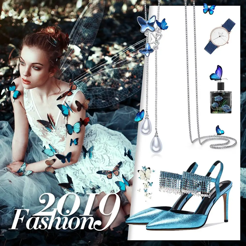 CDE Sweater Necklace Embellished with crystals Butterfly Pendant Necklace Chain Blue Mom Jewelry Mothers Day Gift
CDE Sweater Necklace Embellished with crystals Butterfly Pendant Necklace Chain Blue Mom Jewelry Mothers Day Gift
