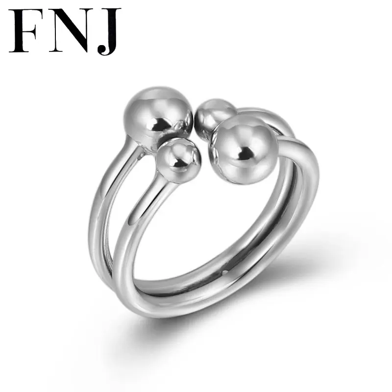FNJ 925 Silver Ring Lucky Bead Balls New Fashion S925 Sterling Thail Silver Rings for Women Adjustable Size 6.5-8.5
FNJ 925 Silver Ring Lucky Bead Balls New Fashion S925 Sterling Thail Silver Rings for Women Adjustable Size 6.5-8.5