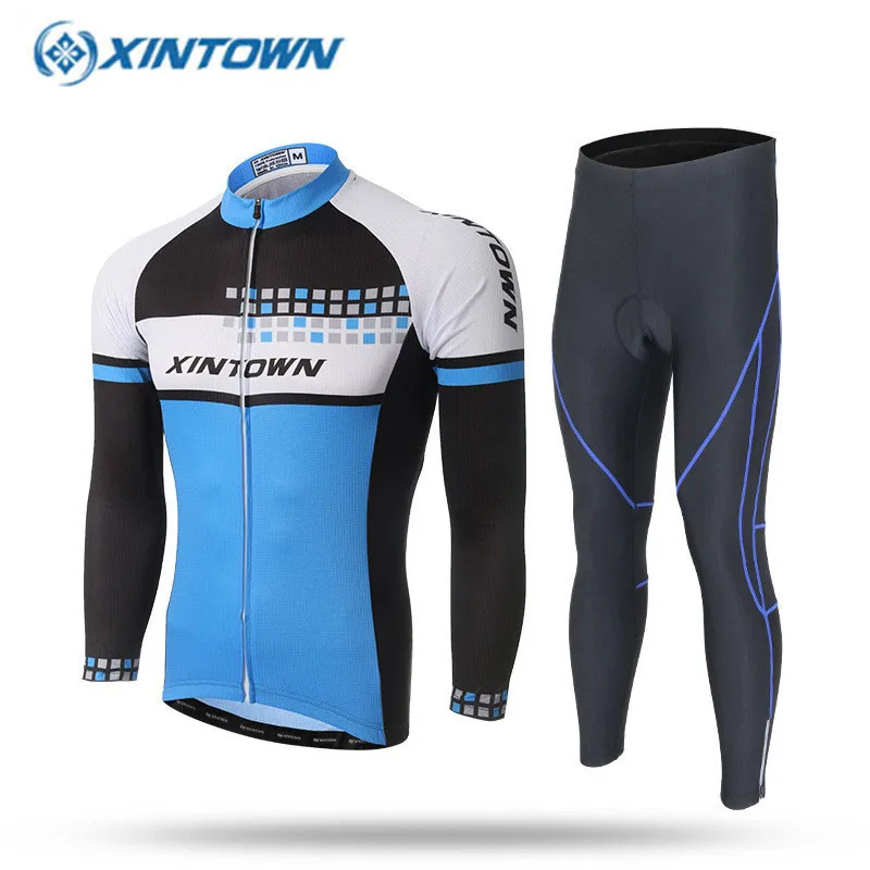 XINTOWN Зимняя Термальная одежда для велоспорта 2017 мужские флисовые Джерси