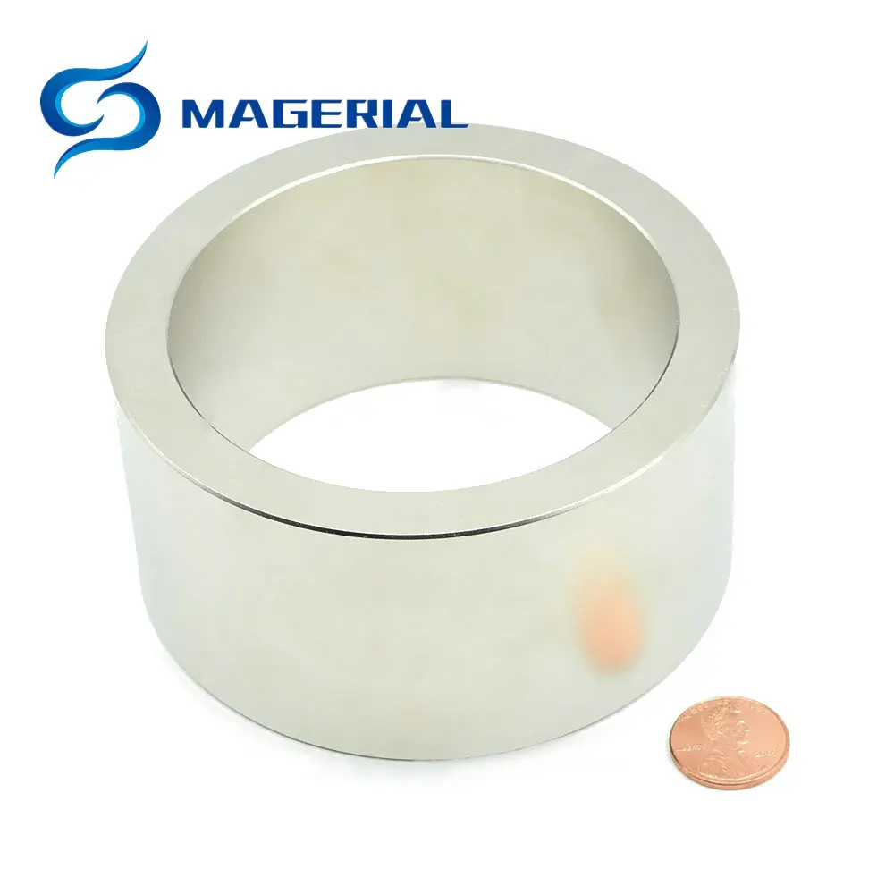 Магнитное кольцо NdFeB диаметром 100x80x50 мм 4 дюйма|rare earth magnet|axial magnetstrong magnet |