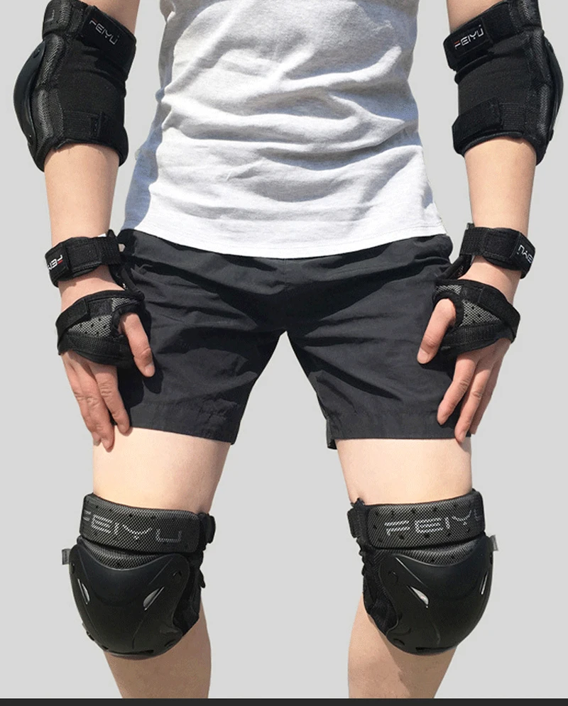 6pc/set Protective kneepad MOTO equipment Knee Protector Sports MTB Scooter Racing Guards Riding rodilleras motocross Black
6pc/set Protective kneepad MOTO equipment Knee Protector Sports MTB Scooter Racing Guards Riding rodilleras motocross Black
