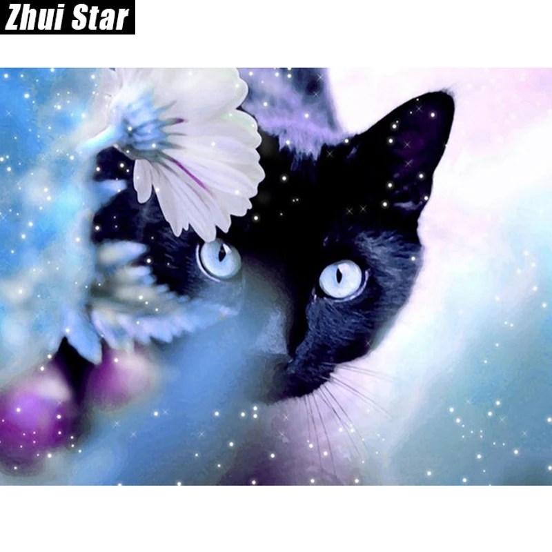 Full Square Diamond 5D DIY Diamond Painting "Animal Black Cat" Embroidery Cross Stitch Rhinestone Mosaic Painting Decor Gift bk
Full Square Diamond 5D DIY Diamond Painting "Animal Black Cat" Embroidery Cross Stitch Rhinestone Mosaic Painting Decor Gift bk