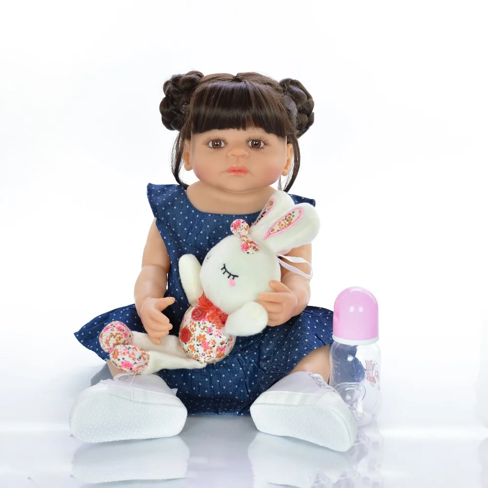 Reborn Doll toys 23"57cm Full silicone vinyl reborn bebe girl doll can bathe newborn dolls gift for child
Reborn Doll toys 23"57cm Full silicone vinyl reborn bebe girl doll can bathe newborn dolls gift for child