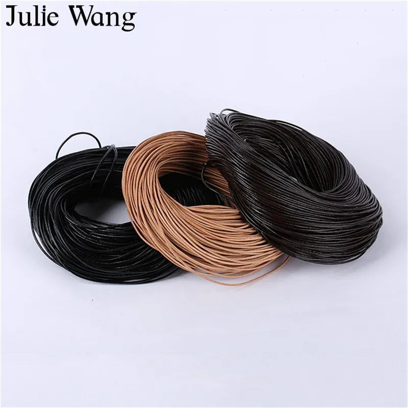 Julie Wang 1 Meter/Pack 1-5mm Round Cowhide Leather Cords DIY Necklace Pendant Rope String Bracelet Jewelry Making Accessory
Julie Wang 1 Meter/Pack 1-5mm Round Cowhide Leather Cords DIY Necklace Pendant Rope String Bracelet Jewelry Making Accessory