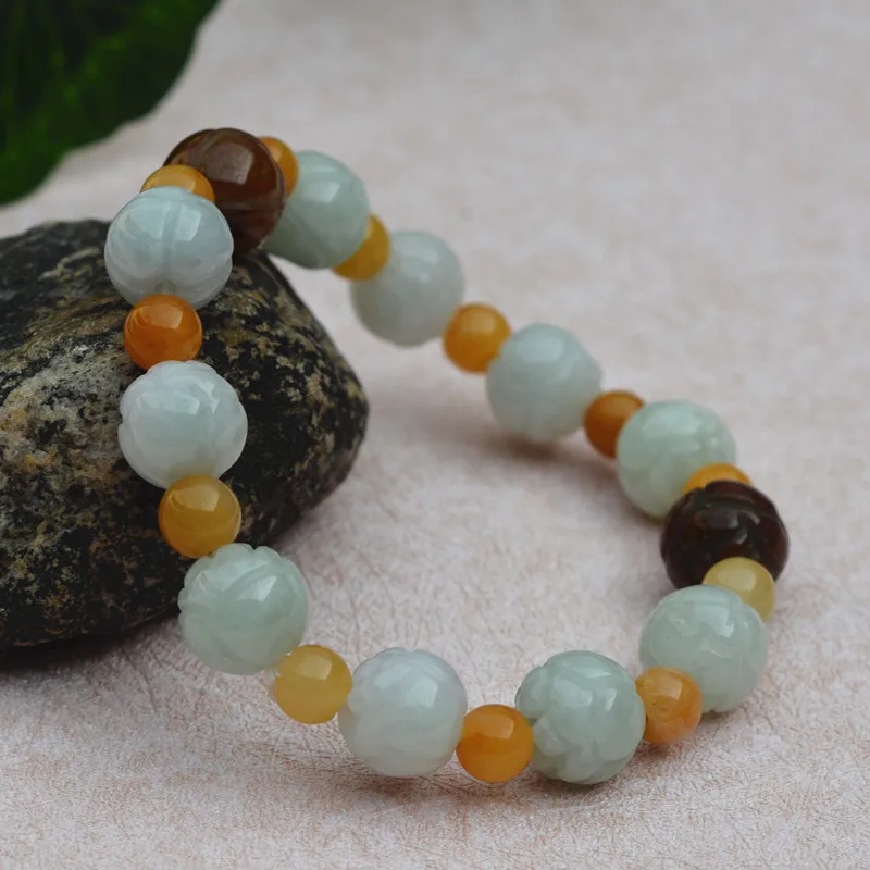 Natural A grade jades Green Round Bead Bracelet Single Lap Bracelet Hand Carved lotus Bangles Woman's fashion Jades Jewelry
Natural A grade jades Green Round Bead Bracelet Single Lap Bracelet Hand Carved lotus Bangles Woman's fashion Jades Jewelry