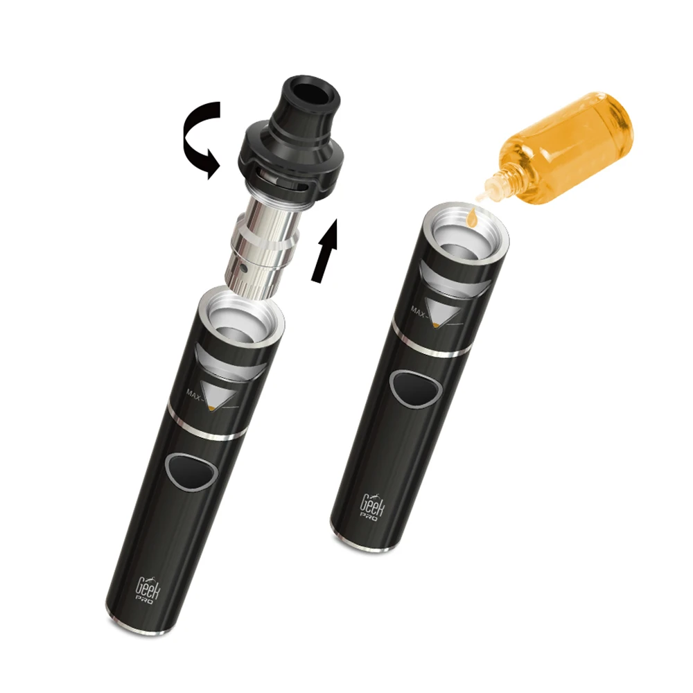 Ehpro Geekpro Mechanical Mod Ego Kit 1500mAh Built-in Battery with 2ml Atomizer Electronic Cigarette Starter Vape All-in-one Kit
Ehpro Geekpro Mechanical Mod Ego Kit 1500mAh Built-in Battery with 2ml Atomizer Electronic Cigarette Starter Vape All-in-one Kit