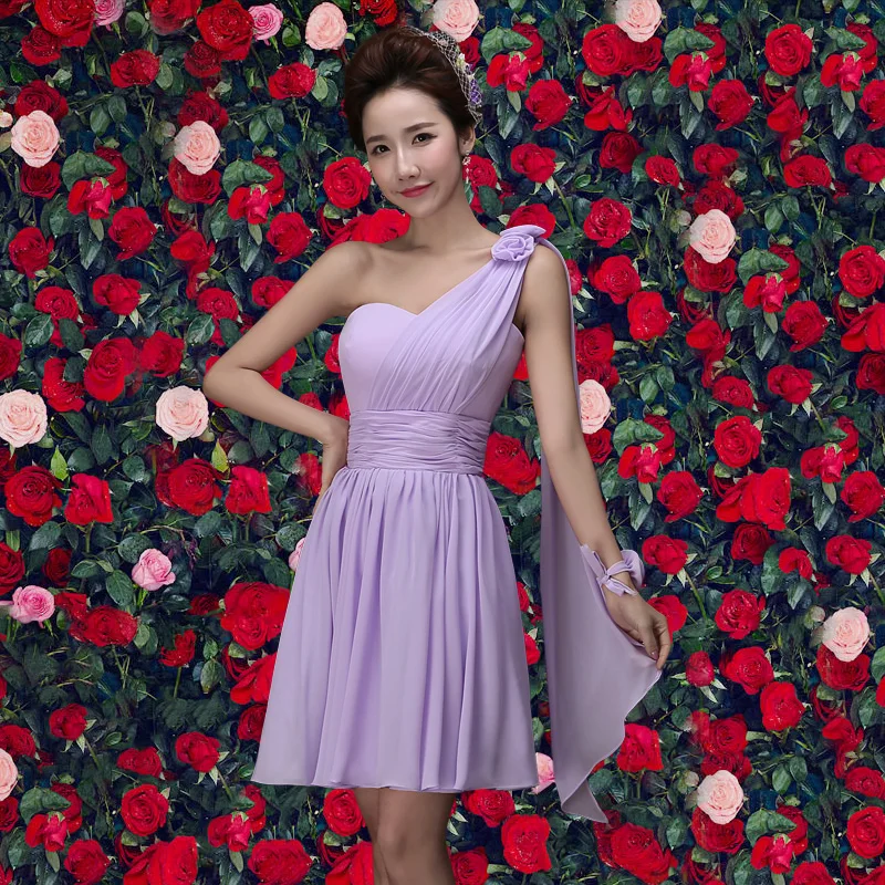 2017 new Bridesmaid Dresses plus size stock cheap sexy romantic sister simple elegant short sweetheart one shoulder purple 
2017 new Bridesmaid Dresses plus size stock cheap sexy romantic sister simple elegant short sweetheart one shoulder purple