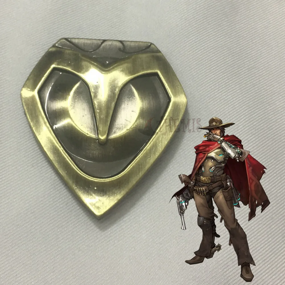 Athemis watch over Soldier 76 костюм для косплея значок Джесси Маккри брошь косплея|brooch|brooch