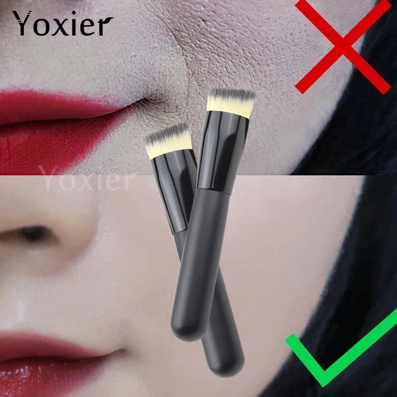 Black Biquid Foundation Brush BB Cream Single Makeup Brushes Professional Beauty Tools Short Handle Oblique Foundation Brush
Black Biquid Foundation Brush BB Cream Single Makeup Brushes Professional Beauty Tools Short Handle Oblique Foundation Brush