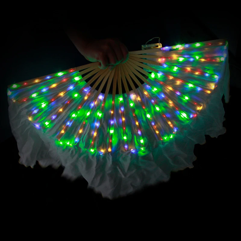 LED Chinese Silk Veil Fan Belly Dance Accessories Rainbow Fan Veil Professional Dance Props 1 Pair Belly Dance Fan Silk Fan Veil
LED Chinese Silk Veil Fan Belly Dance Accessories Rainbow Fan Veil Professional Dance Props 1 Pair Belly Dance Fan Silk Fan Veil