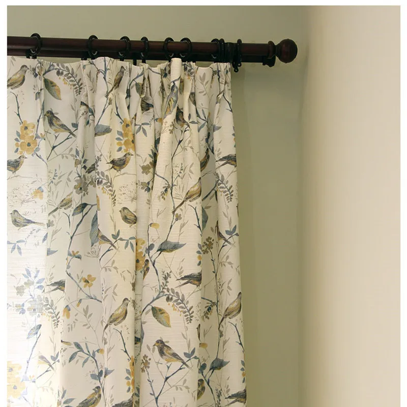 American Country Garden Linen Green Window Curtains Living Room Birds Printed Bedroom Window Blackout Drapes MY122*30
American Country Garden Linen Green Window Curtains Living Room Birds Printed Bedroom Window Blackout Drapes MY122*30