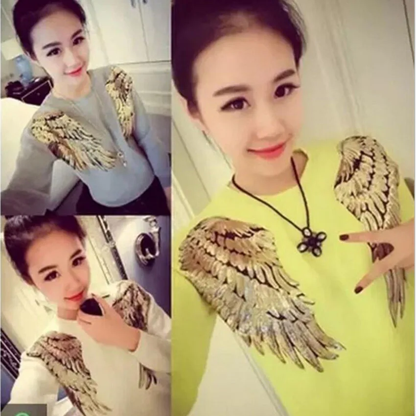ZOTOONE Big Bird Wing Patch Sequin Patch Iron On Patches Beauty For Girl's Clothing Jeans Applique Sewing Cute Logo Brand 3D E1
ZOTOONE Big Bird Wing Patch Sequin Patch Iron On Patches Beauty For Girl's Clothing Jeans Applique Sewing Cute Logo Brand 3D E1