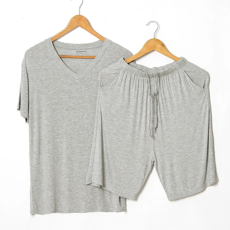 Male pajama set modal bamboo fibre plus size loose short-sleeve short-length undershirt lounge pants
Male pajama set modal bamboo fibre plus size loose short-sleeve short-length undershirt lounge pants