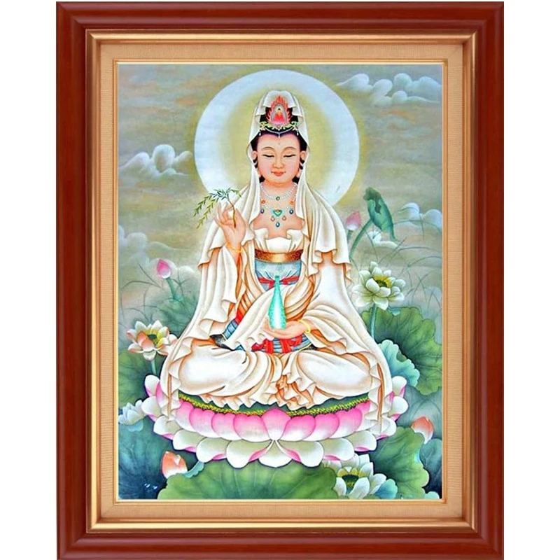 Chinese Cross Stitch Buddha Guanyin God People Printed Cross-stitch Kits for Embroidery Handmade Living Room Decor Religous
Chinese Cross Stitch Buddha Guanyin God People Printed Cross-stitch Kits for Embroidery Handmade Living Room Decor Religous
