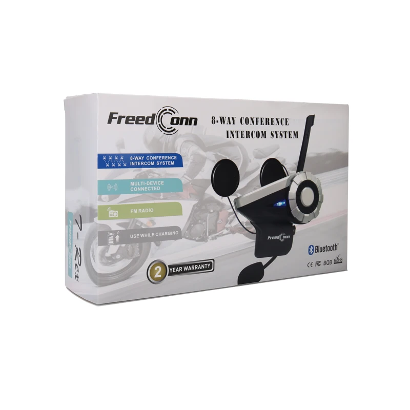 T-Rex*2pcs 1.5KM 8-Way Radio Wireless Interphone Bluetooth Intercomunicador MP3 Sharing AUX Input Motorcycle Group TalkSystem
T-Rex*2pcs 1.5KM 8-Way Radio Wireless Interphone Bluetooth Intercomunicador MP3 Sharing AUX Input Motorcycle Group TalkSystem