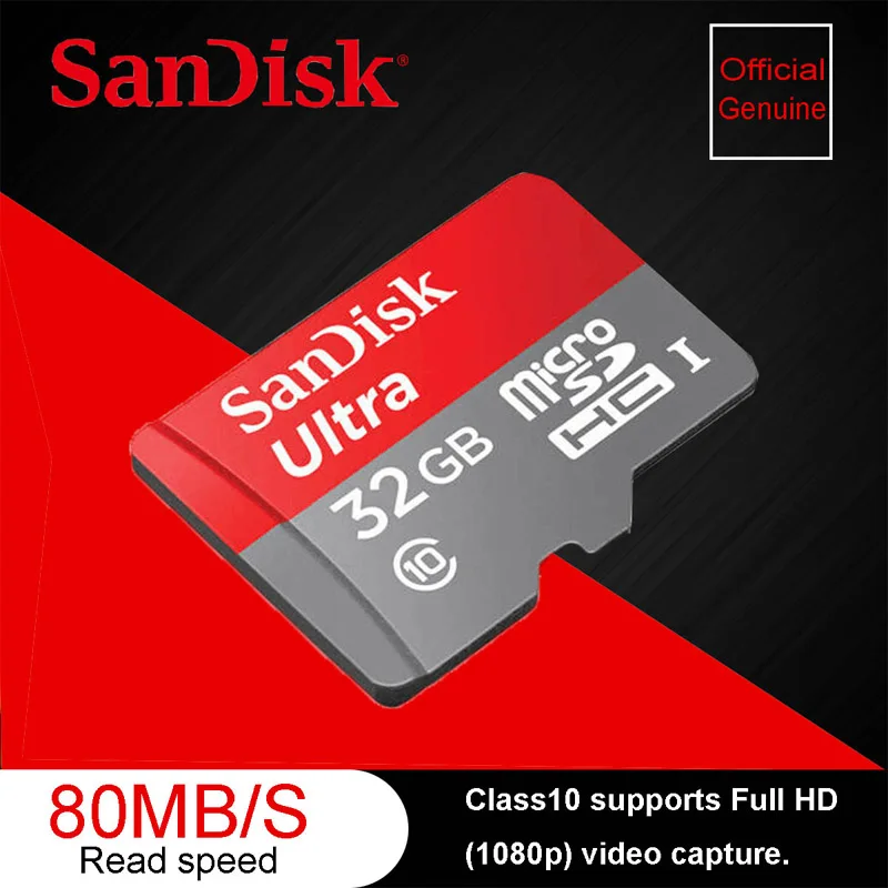 SanDisk Micro SD карта памяти 16 ГБ 32 64 Гб 128 MicroSD карты SDHC телефон SDXC Max 80 м C10 TF Транс Mikro C4
