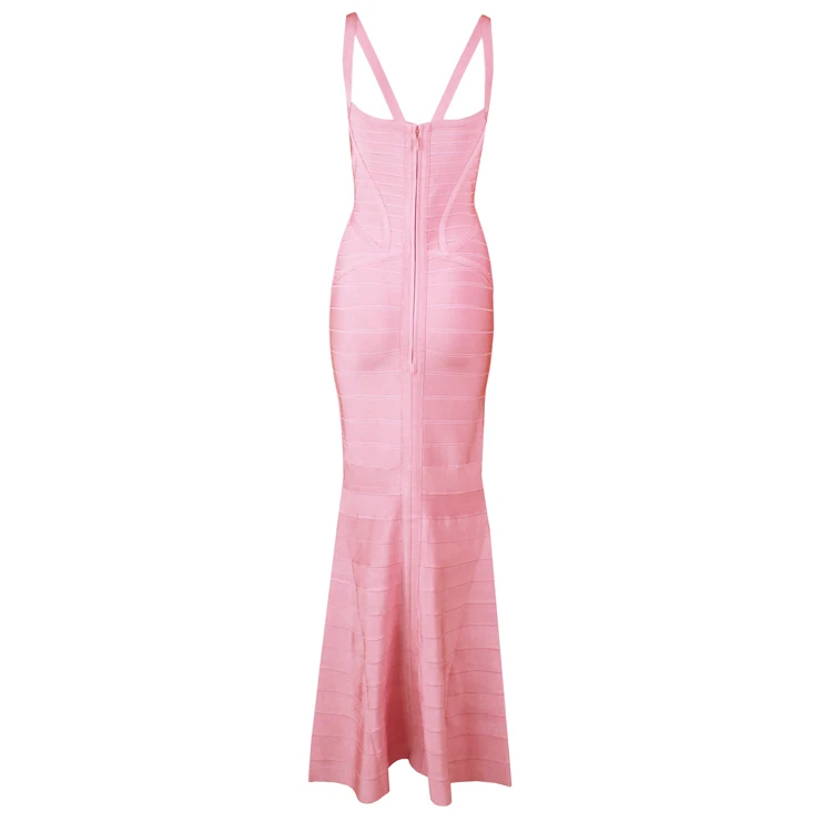 Top Quality Pink V-neck Elegant Rayon Bandage Trumpet Long Dress Homecoming Party Dress
Top Quality Pink V-neck Elegant Rayon Bandage Trumpet Long Dress Homecoming Party Dress