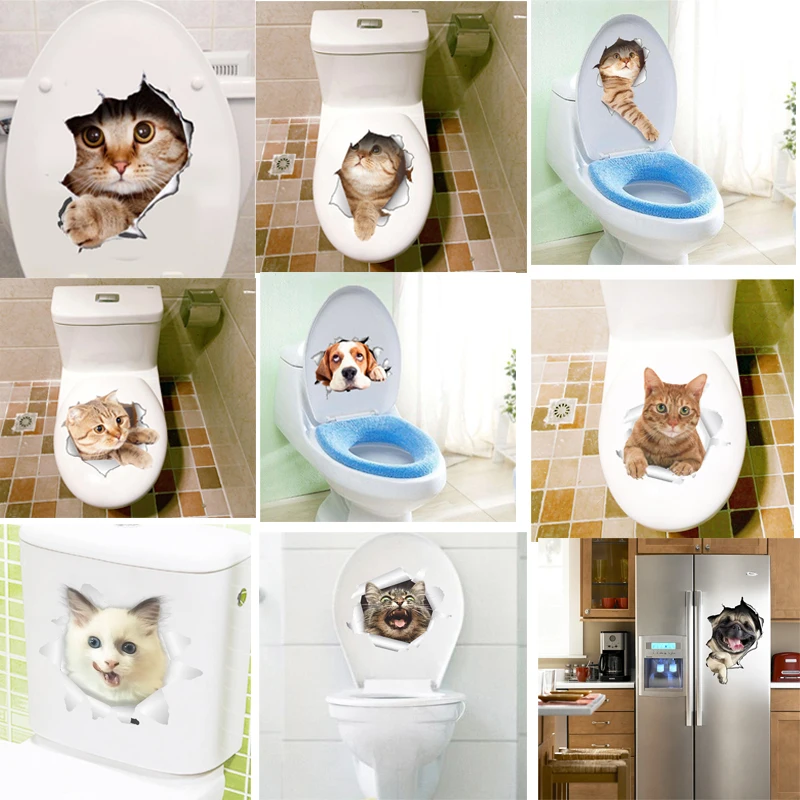 3D Effect Cats Toilet Switch Toilet Door Stickers Cartoon Refrigerator Wall Stickers Decals For Home Bathroom Decor Poster Mural
3D Effect Cats Toilet Switch Toilet Door Stickers Cartoon Refrigerator Wall Stickers Decals For Home Bathroom Decor Poster Mural