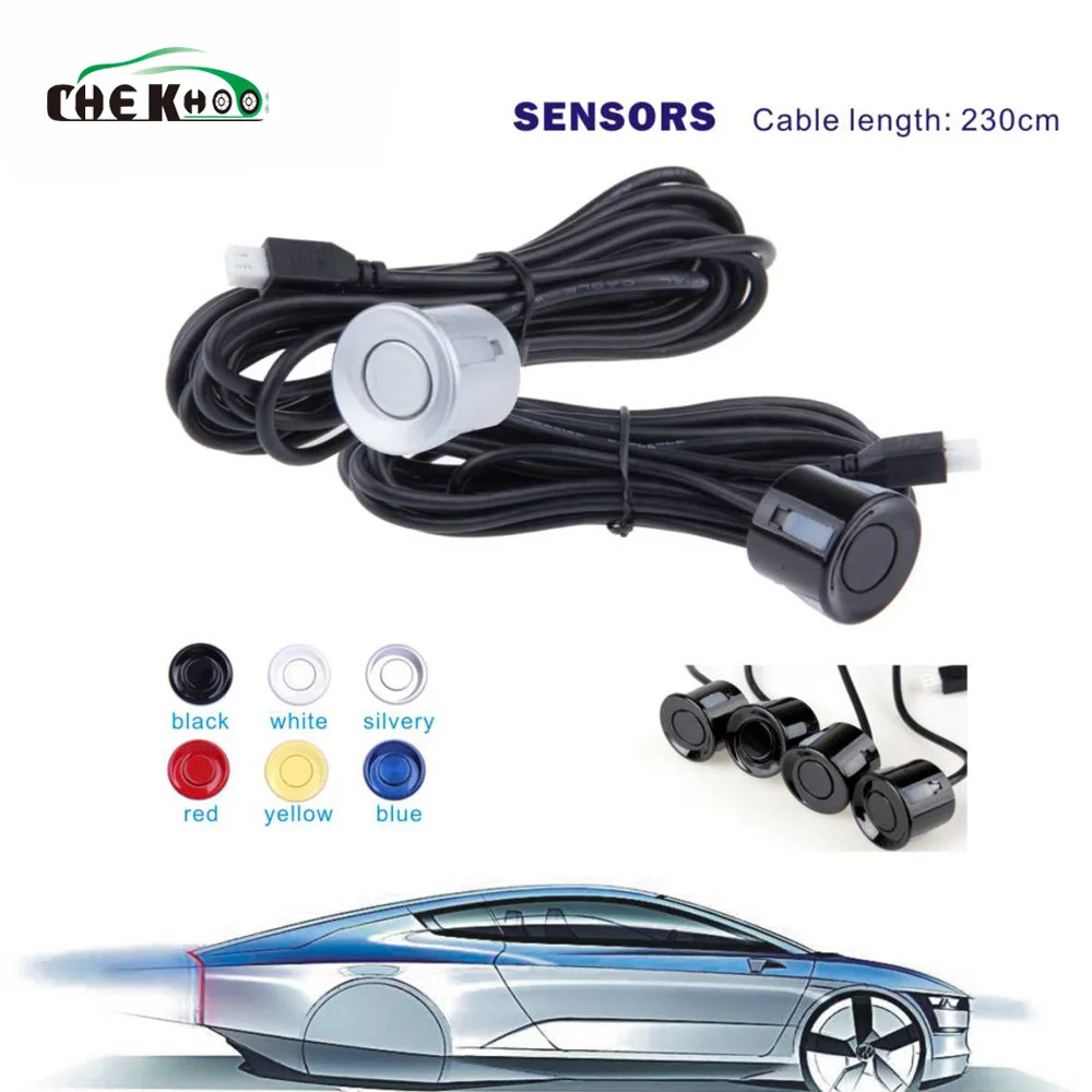 1PCS 22mm Parking Sensor With 230mm Cable for Car Parking Sensor Kit Monitor Reverse System White Black Silver Gold Red Blue
1PCS 22mm Parking Sensor With 230mm Cable for Car Parking Sensor Kit Monitor Reverse System White Black Silver Gold Red Blue
