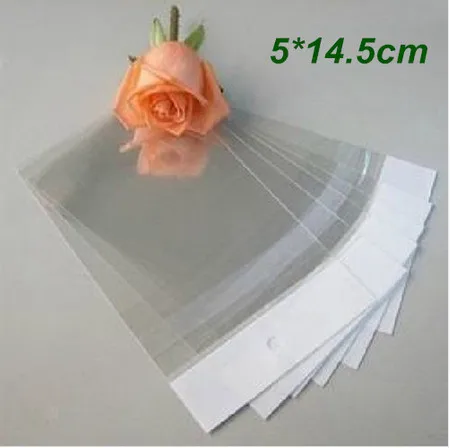 5cm*14.5cm Clear Self Adhesive Seal Plastic Bag OPP Poly Bag Retail Packaging Storage Bag W/ Hang Hole Wholesale 500Pcs/Lot
5cm*14.5cm Clear Self Adhesive Seal Plastic Bag OPP Poly Bag Retail Packaging Storage Bag W/ Hang Hole Wholesale 500Pcs/Lot