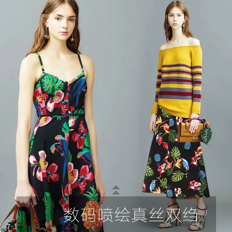 Silk crepe 100% silk fabrics silk cloth digital printing fabric garment cloth shirt dress fabric
Silk crepe 100% silk fabrics silk cloth digital printing fabric garment cloth shirt dress fabric