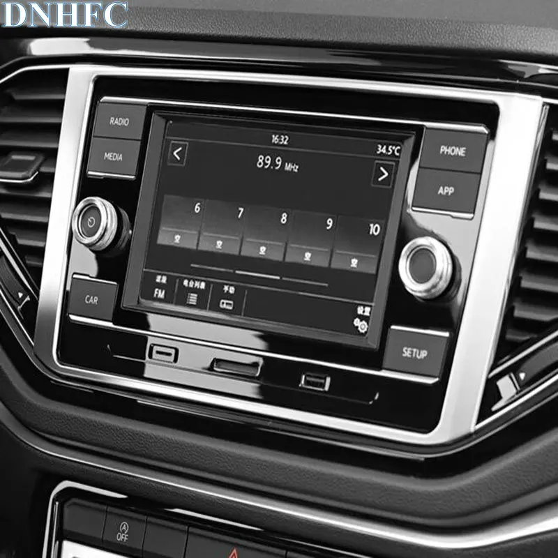 DNHFC Автомобильная Центральная навигация украшает яркую рамку для Volkswagen T-ROC T ROC TROC