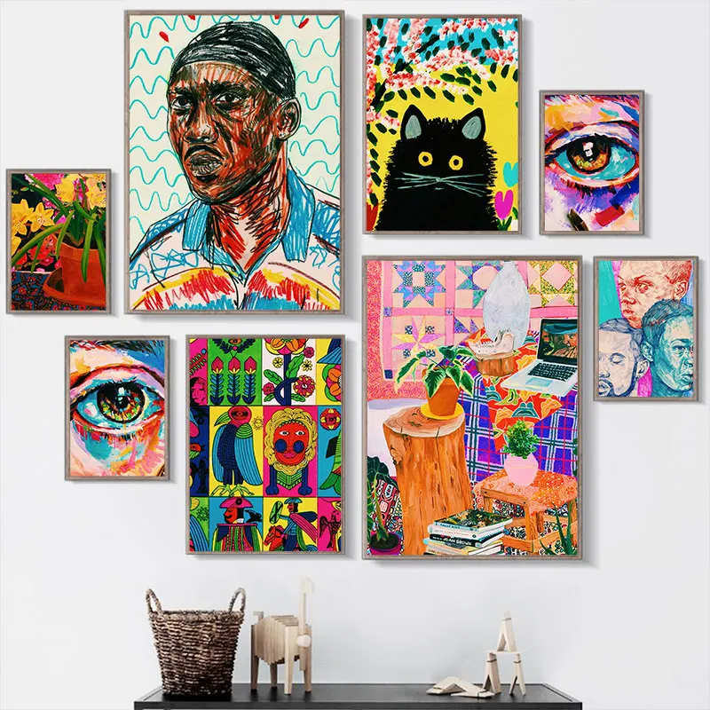 Indie draw aesthetic colorful paintings Home Kids Baby living Room Bedroom Decor Print Poster Picture Painting Wall Art Canvas
Indie draw aesthetic colorful paintings Home Kids Baby living Room Bedroom Decor Print Poster Picture Painting Wall Art Canvas