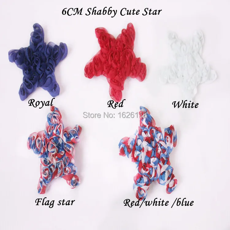 chiffon star shaby Flower 88pcs/lot Americal Holiday decorative flower shabby rose trim
chiffon star shaby Flower 88pcs/lot Americal Holiday decorative flower shabby rose trim